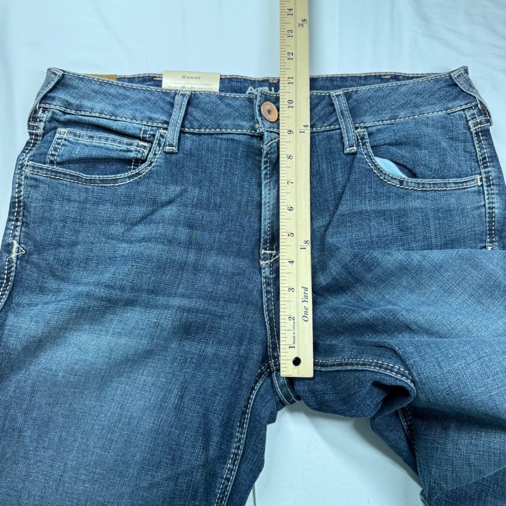 Ariat Goldie Wide Leg Trouser Jeans NEW Womens 32 Mid Rise 32R Cowgirl Western - Picture 8 of 15